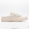 xVESSEL G.O.P. Low Unisex Deconstructed Overlapping Platform Cork Insole Canvas Vulcanized Sneakers by Wu Jianhao's Personal Brand