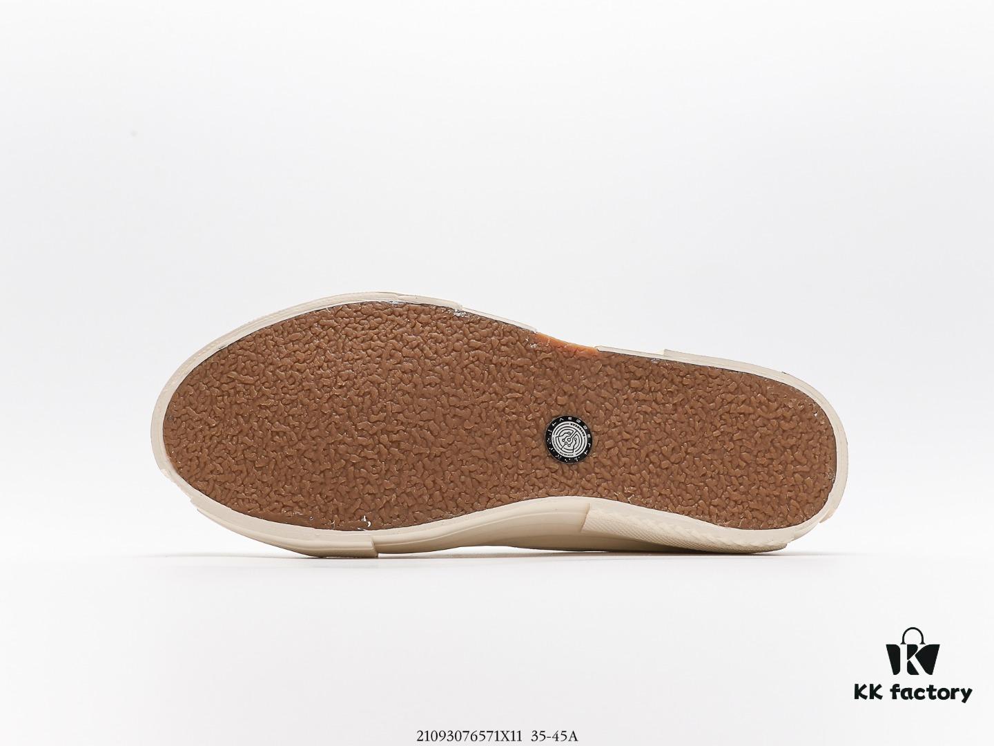 xVESSEL G.O.P. Low Unisex Deconstructed Overlapping Platform Cork Insole Canvas Vulcanized Sneakers by Wu Jianhao's Personal Brand