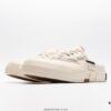 xVESSEL G.O.P. Low Unisex Deconstructed Overlapping Platform Cork Insole Canvas Vulcanized Sneakers by Wu Jianhao's Personal Brand