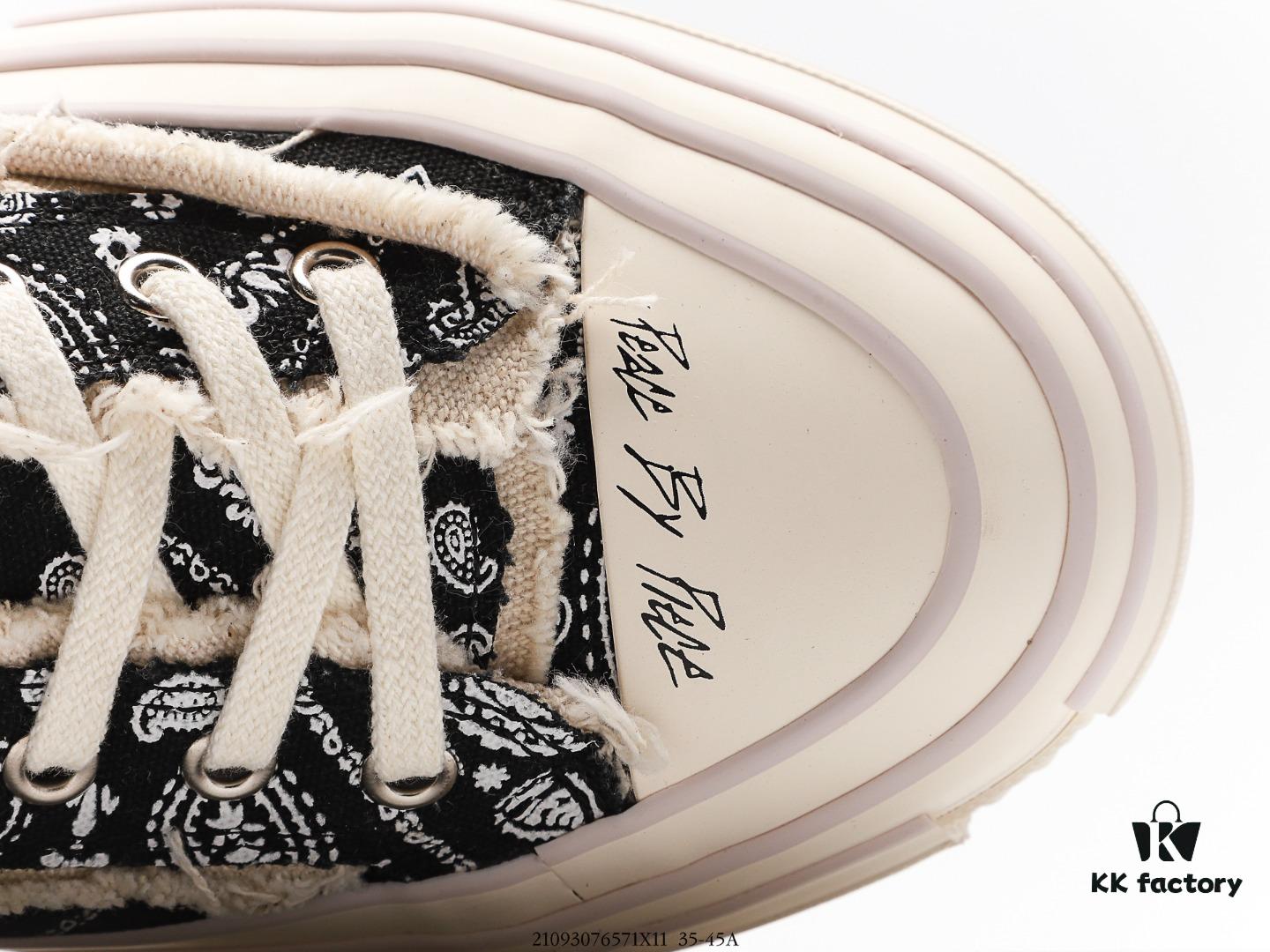 xVESSEL G.O.P. Low Unisex Canvas Sneakers with Cork Insole – Handcrafted Vulcanized Shoes Featuring Gradient Color-Changing Effect, Tassel Design, and NFC Anti-Counterfeit Verification