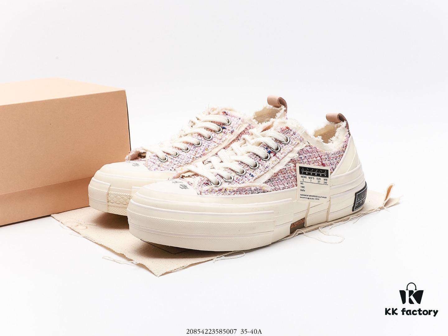 xVESSEL G.O.P Mule Slip-On Deconstructed Chunky Sole Cork Elevated Loafer Sneaker with Fringe Detail