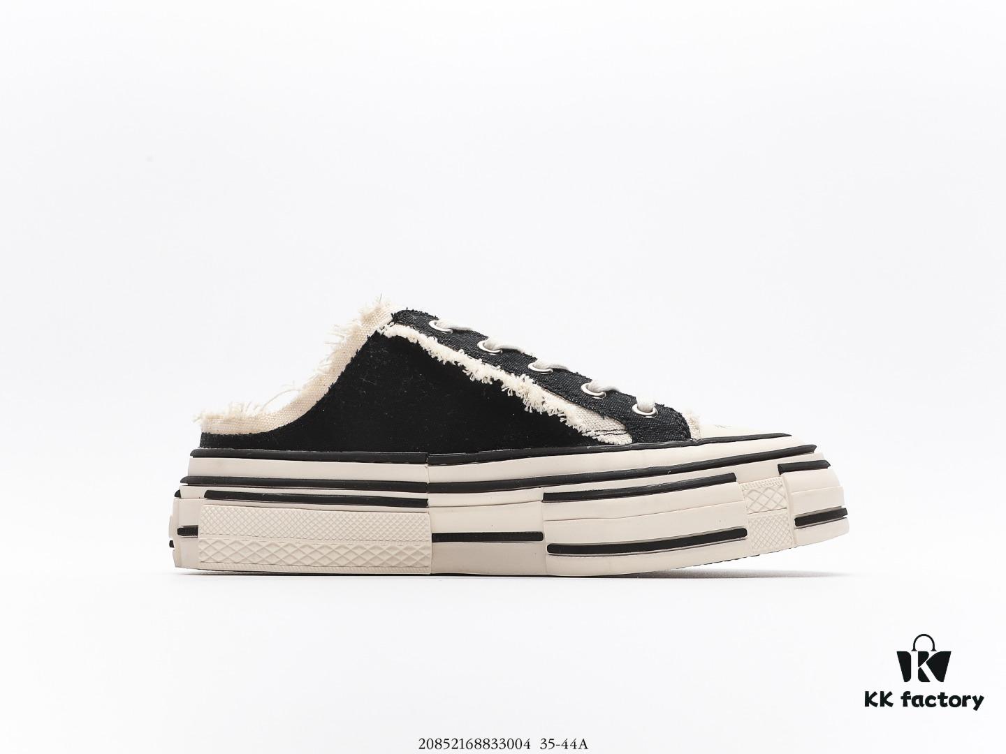 Glow-in-the-Dark Wu Jianhao x VESSEL G.O.P. Low Cutout Platform Cork Low-Top Canvas Vulcanized Sneakers