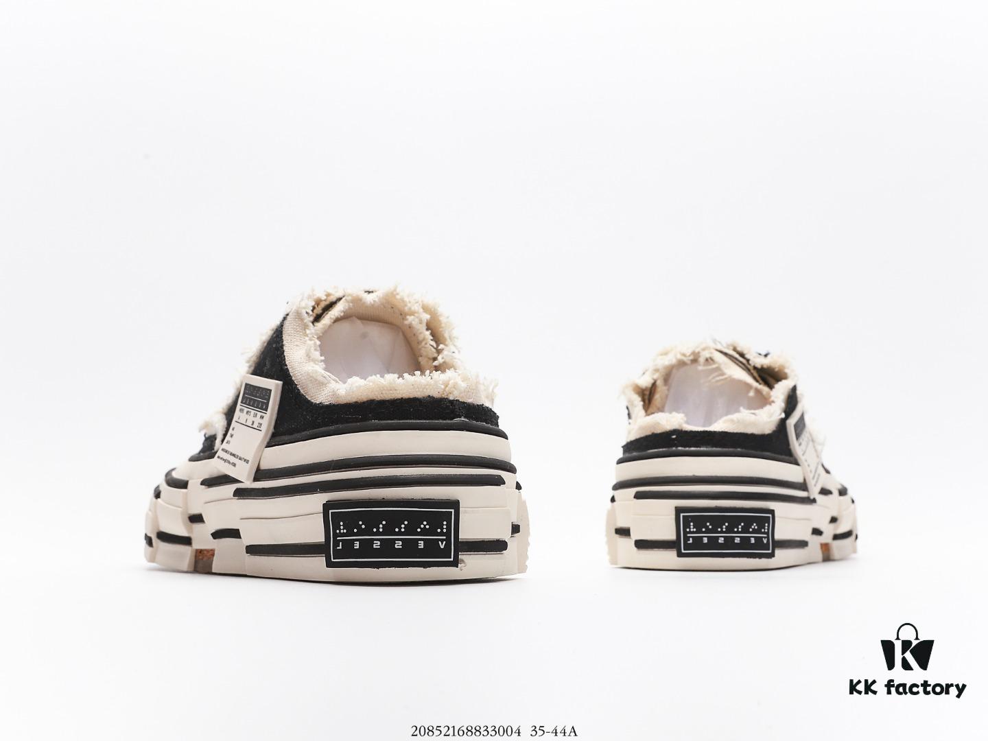 Glow-in-the-Dark Wu Jianhao x VESSEL G.O.P. Low Cutout Platform Cork Low-Top Canvas Vulcanized Sneakers