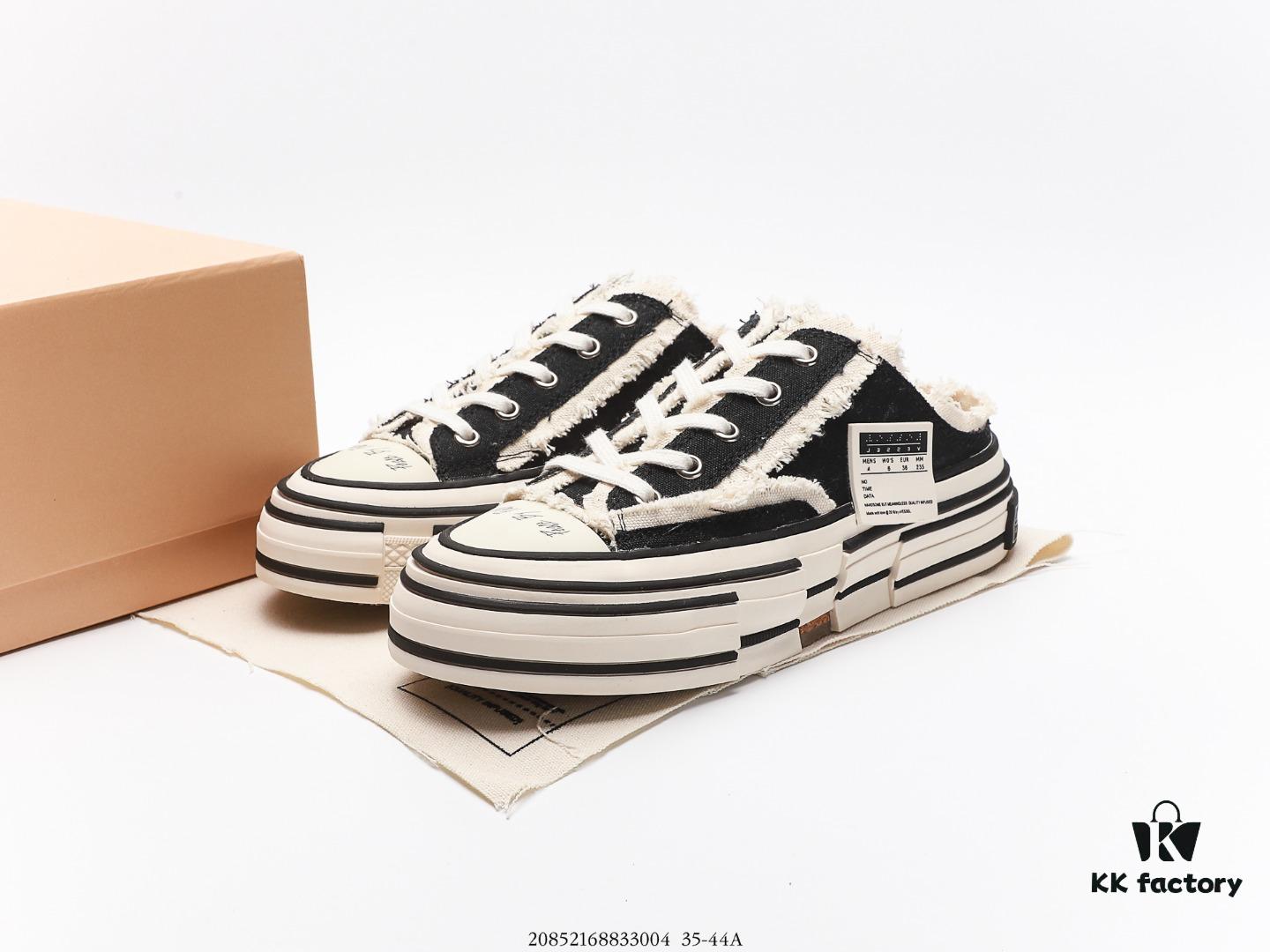 Glow-in-the-Dark Wu Jianhao x VESSEL G.O.P. Low Cutout Platform Cork Low-Top Canvas Vulcanized Sneakers