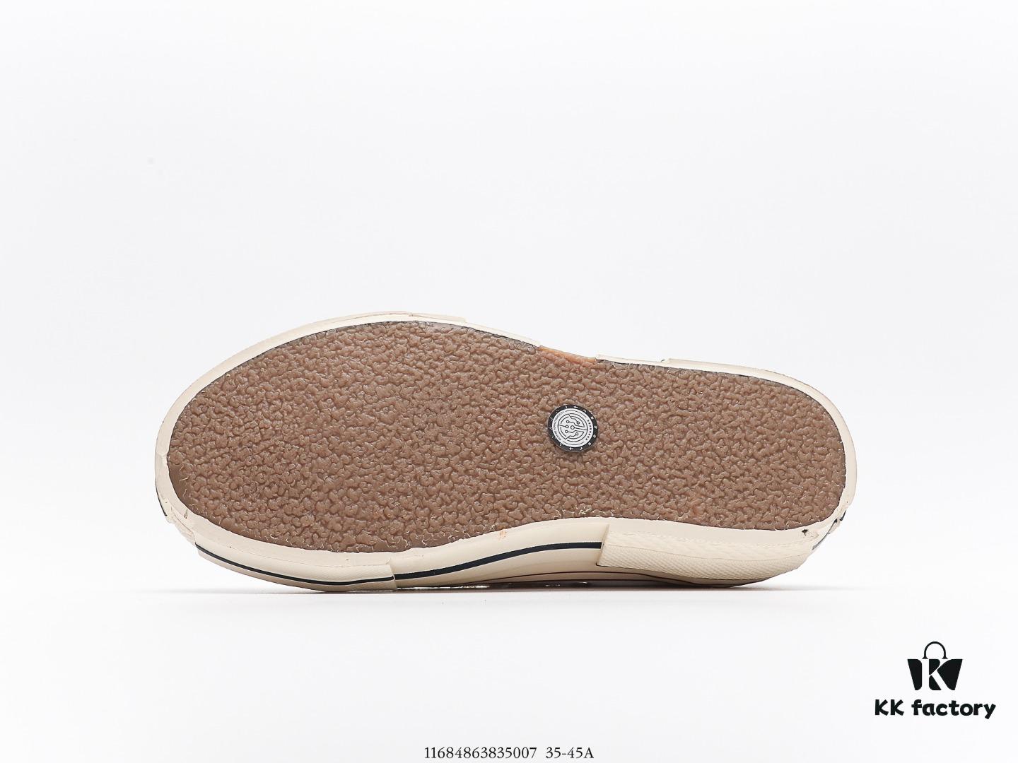 High-End Version WU JIANHAO x VESSEL G.O.P. Low Cut Reconstructed Overlapping Platform Cork Low-Top Canvas Vulcanized Casual Elevating Sneakers