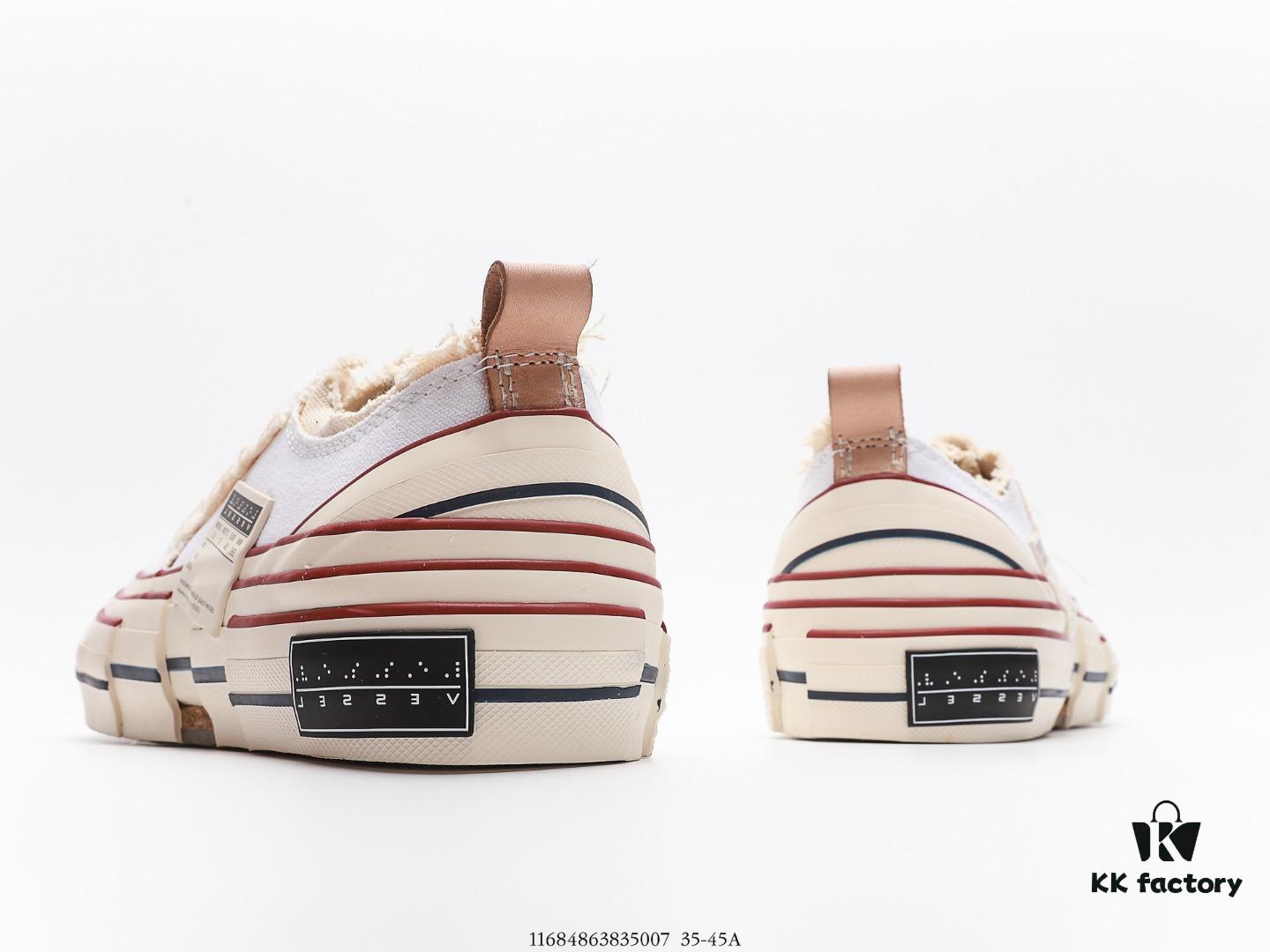 High-End Version WU JIANHAO x VESSEL G.O.P. Low Cut Reconstructed Overlapping Platform Cork Low-Top Canvas Vulcanized Casual Elevating Sneakers