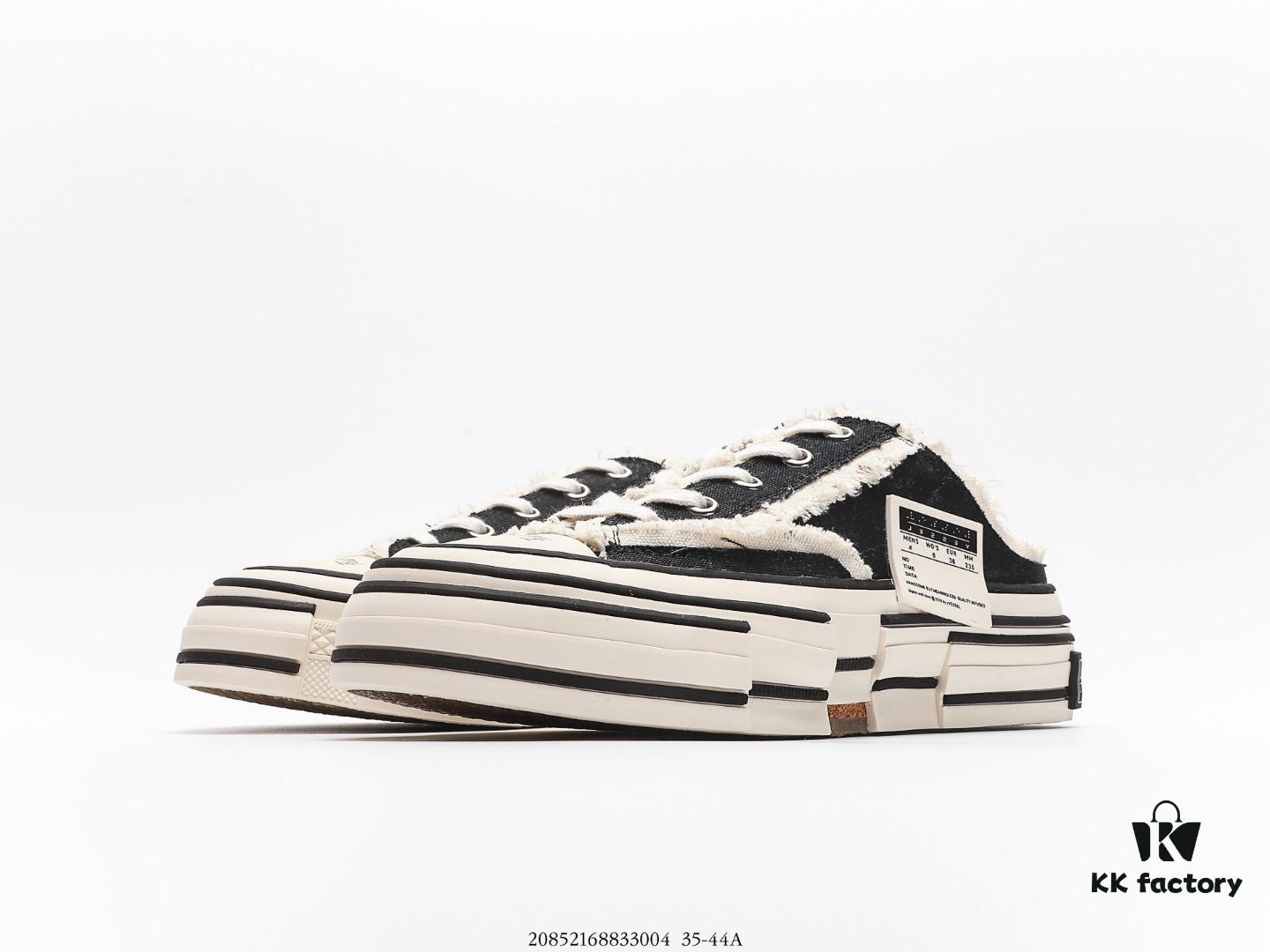 Glow-in-the-Dark Wu Jianhao x VESSEL G.O.P. Low Cutout Platform Cork Low-Top Canvas Vulcanized Sneakers