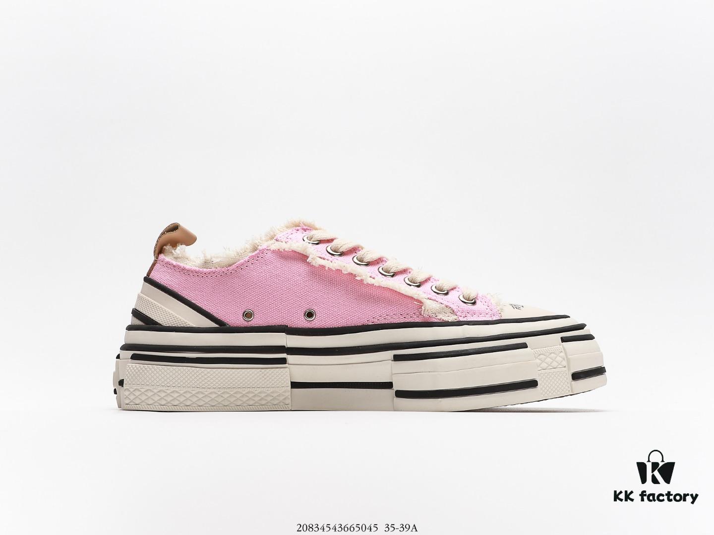 Wu Jianhao G.O.P. Valentine x VESSEL Low-Top Floral Sneakers, Crafted with Traditional Handicraft and Shoemaking Techniques, World's First Cork-Crushed Sole Shoes, Distressed Design, Original Box Packaging, Upgraded Version with Solid Thick Cork Insole, Genuine Gradual Effect, Premium Heavy-Duty Canvas Fabric, Tassel Fringe with Vintage Wear-Out Effect