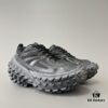 BALENCIAGA Defender Rubber Platform Sneakers Unisex Black Tire-Derived Design
