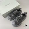 BALENCIAGA Defender Rubber Platform Sneakers Unisex Black Tire-Derived Design