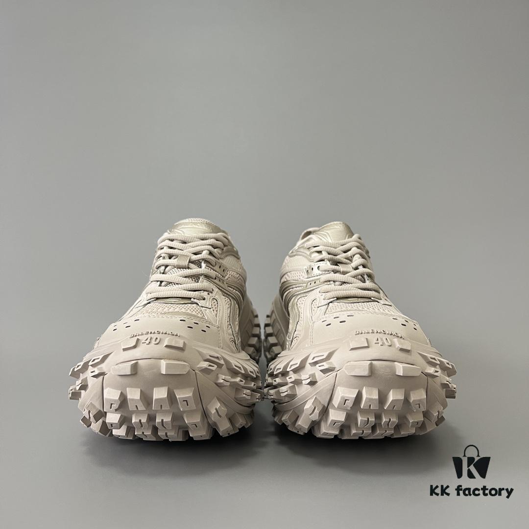 BALENCIAGA Defender Beige Rubber Platform Sneakers Unisex