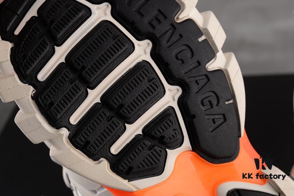 Newly Released Paris Factory Original Upper Balenciaga Track 3rd Generation Series White Orange