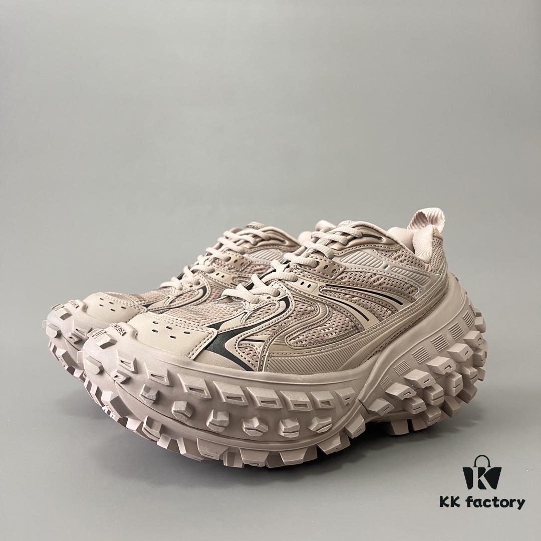 BALENCIAGA Defender Brown Tire Rubber Platform Sneakers Unisex