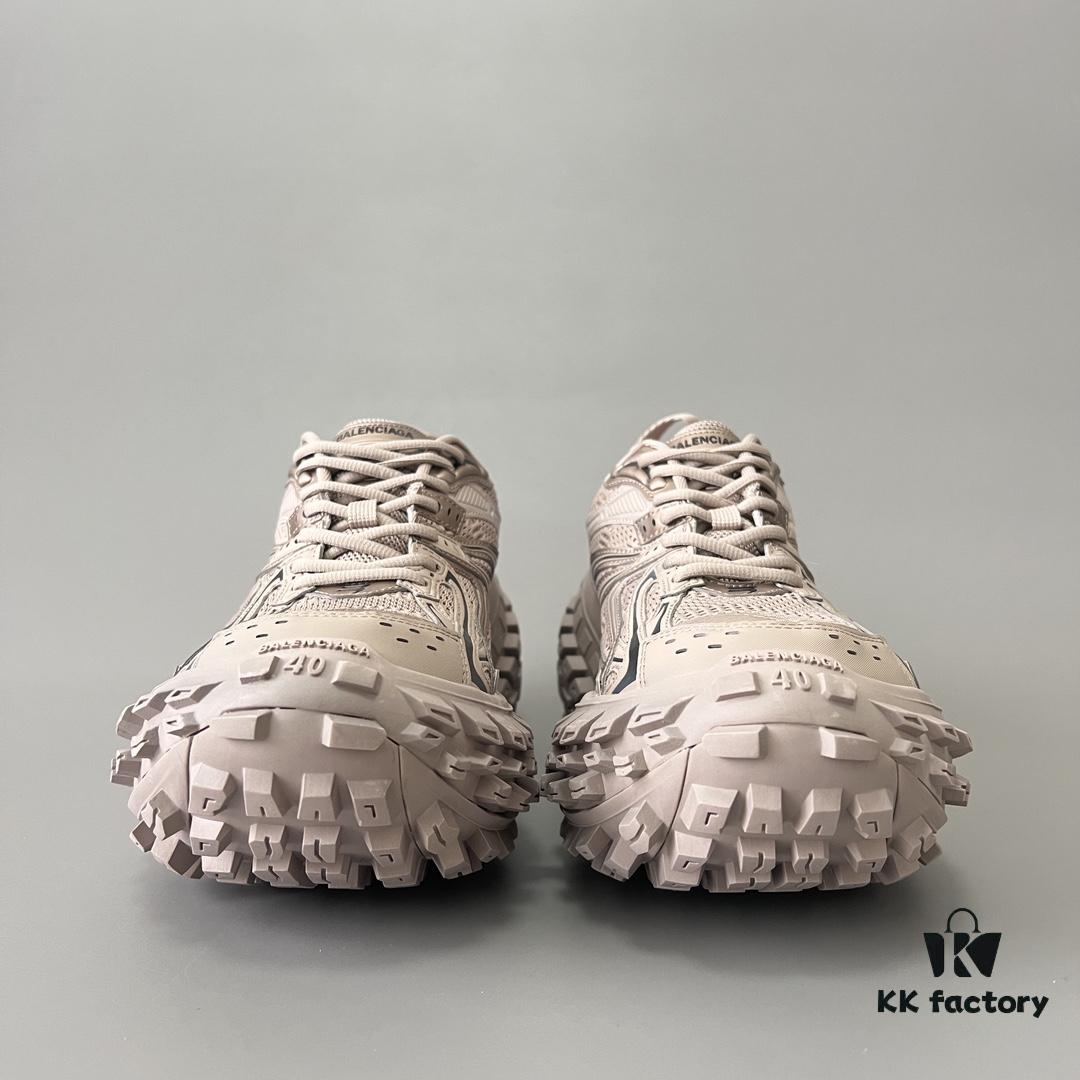 BALENCIAGA Defender Brown Tire Rubber Platform Sneakers Unisex