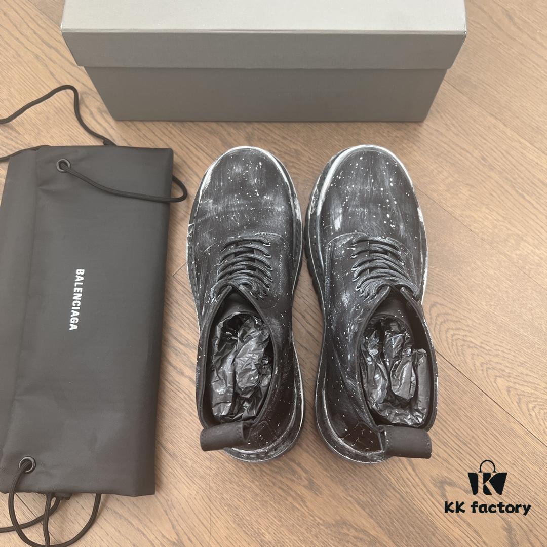 Balenciaga Strike Martin Boots in Asphalt Color