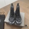 Balenciaga Strike Martin Boots in Asphalt Color