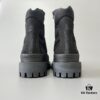 Balenciaga Strike 20mm Distressed Cotton Canvas Lace-Up Black Ankle Boots