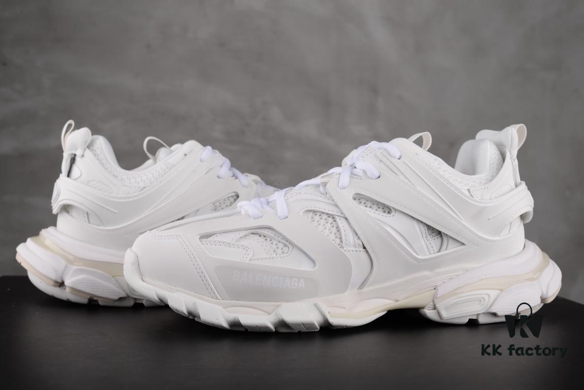 Newly Released Paris Factory Original Bottom Surface Balenciaga Track 3rd Generation Series Pure White