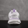 Newly Released Paris-made Balenciaga Track 3 Series White and Purple - Premium Quality, Correct Leather Edge and Shoe Shape