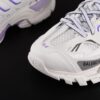 Newly Released Paris-made Balenciaga Track 3 Series White and Purple - Premium Quality, Correct Leather Edge and Shoe Shape