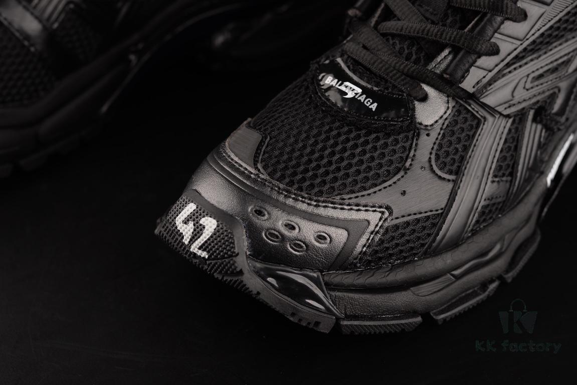 Newly Released Original Bottom Surface Paris Factory Balenciaga Runner 7th Generation Series All Black - Circle Quality Top Tier