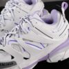 Newly Released Paris-made Balenciaga Track 3 Series White and Purple - Premium Quality, Correct Leather Edge and Shoe Shape