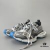 Balenciaga 3XL Mesh Lace-Up Distressed Low-Top Dad Shoes in Silver Blue