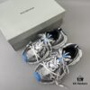 Balenciaga 3XL Mesh Lace-Up Distressed Low-Top Dad Shoes in Silver Blue