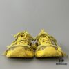 Balenciaga 3XL Mesh Lace-Up Distressed Low-Top Dad Shoes in Yellow and Black