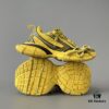 Balenciaga 3XL Mesh Lace-Up Distressed Low-Top Dad Shoes in Yellow and Black