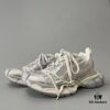 Balenciaga 3XL Mesh Lace-Up Distressed Low-Top Dad Sneakers in Light Beige