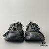 Balenciaga Black Mesh Lace-Up Distressed Low-Top Daddy Shoes 3XL