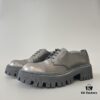 Balenciaga Tractor Leather Chunky Sole Lace-Up Shoes