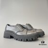 Balenciaga Tractor Leather Chunky Sole Lace-Up Shoes