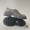Balenciaga Tractor Leather Chunky Sole Lace-Up Shoes
