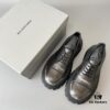 Balenciaga Tractor Leather Chunky Sole Lace-Up Shoes