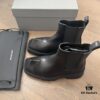 Balenciaga Paris Rhino Chelsea Ankle Boots, Durable British Style, Mid-Cut Chukka Boots