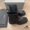 Balenciaga Paris Rhino Chelsea Ankle Boots, Durable British Style, Mid-Cut Chukka Boots
