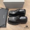 Balenciaga Trooper 4-Eyelet Lace-Up Platform Square-Toe Derby Shoes