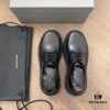 Balenciaga lace-up platform oxford casual leather shoes