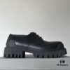 Balenciaga lace-up platform oxford casual leather shoes