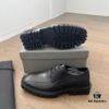 Balenciaga 3-Eyelet Lace-Up Square-Toe Derby Shoes with Gear-Textured Sole