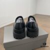 Balenciaga lace-up platform oxford casual leather shoes