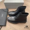 Balenciaga Gear-Soled Square-Toe Ankle Boots