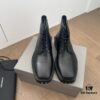 Balenciaga Gear-Soled Square-Toe Ankle Boots