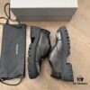 Balenciaga Tractor Leather Distressed Shoes