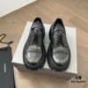 Balenciaga Tractor Leather Distressed Shoes