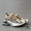 Balenciaga X-Pander Mesh Nylon Lace-up Non-slip Low-top Athletic Leisure Shoes in Rose Gold