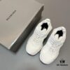 Balenciaga X-Pander Mesh Nylon Lace-Up Non-Slip Low-Cut Sneakers in White
