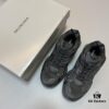 Balenciaga X-Pander Mesh Nylon Lace-Up Non-Slip Low-Cut Sneakers in Black